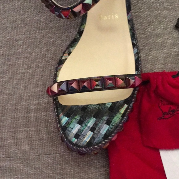 Christian Louboutin Wedge Sandals - Picture 9 of 12